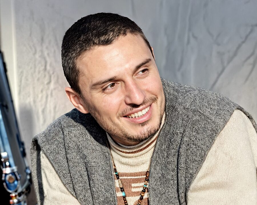 Jorge Bruno, integrante do Resgate em 1995, foto restaurada