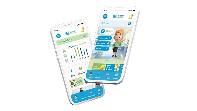 Avatar da Saúde app mockup